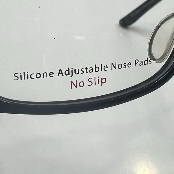 NEW Plastic Black Rectangle Full Eyeglass Frame 54-16-135 with Rhinestones $54 - Picture 5 of 6